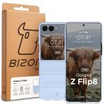 Carcasa Bizon Tur compatibila cu Samsung Galaxy Z Flip 8, Light Blue 9 - lerato.ro