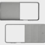Carcasa Bizon Tur compatibila cu Samsung Galaxy Z Flip 8, Light Grey 7 - lerato.ro