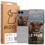 Carcasa Bizon Tur compatibila cu Samsung Galaxy Z Flip 8, Light Grey 9 - lerato.ro