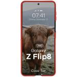 Carcasa Bizon Tur compatibila cu Samsung Galaxy Z Flip 8, Rosu 6 - lerato.ro