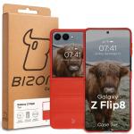 Carcasa Bizon Tur compatibila cu Samsung Galaxy Z Flip 8, Rosu 9 - lerato.ro