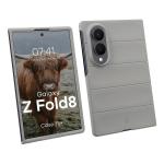 Carcasa Bizon Tur compatibila cu Samsung Galaxy Z Fold 8, Light Grey 3 - lerato.ro