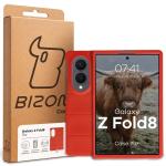 Carcasa Bizon Tur compatibila cu Samsung Galaxy Z Fold 8, Rosu 9 - lerato.ro