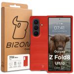 Carcasa Bizon Tur compatibila cu Samsung Galaxy Z Fold 8 Ultra, Rosu 9 - lerato.ro