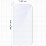 Folie sticla hibrid Bizon Hybrid Mule compatibila cu OnePlus Nord 6, Transparent 3 - lerato.ro