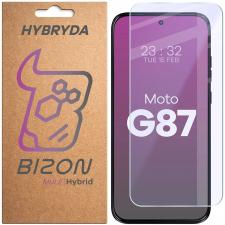 Folie sticla hibrid Bizon Hybrid Mule compatibila cu Motorola Moto G87 5G, Transparent