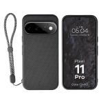 Carcasa Bizon CarbO cu MagSafe si Wrist Strap compatibila cu Google Pixel 11 Pro, Negru 3 - lerato.ro