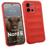 Carcasa Bizon Tur compatibila cu OnePlus Nord 6, Rosu 3 - lerato.ro