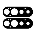 Set 2 folii sticla securizata camera foto Bizon Glass Lens compatibile cu Google Pixel 11 Pro, Negru 4 - lerato.ro
