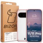 Carcasa Bizon Angelo compatibila cu Google Pixel 11 / 11 Pro / 10 / 10 Pro, Transparent / Roz 7 - lerato.ro