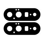 Set 2 folii sticla securizata camera foto Bizon Glass Lens compatibile cu Google Pixel 11, Negru 4 - lerato.ro