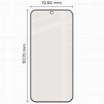 Folie sticla securizata Bizon Glass Matte compatibila cu OnePlus Nord 6, Negru 3 - lerato.ro