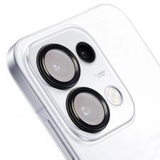 Folie sticla securizata camera foto Bizon Glass Snap Lens compatibila cu Oppo Reno 16 / 16 Pro, Negru