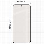 Folie sticla securizata Bizon Glass Matte compatibila cu Oppo Reno 16 / 16 Pro, Negru 3 - lerato.ro