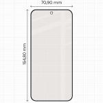 Folie sticla securizata Bizon Glass Matte compatibila cu Oppo Reno 16 F / 16 FS, Negru 3 - lerato.ro