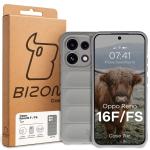 Carcasa Bizon Tur compatibila cu Oppo Reno 16 F / 16 FS, Light Grey 9 - lerato.ro