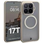 Kit protectie 2 in 1 BizonMobile, Carcasa Bizon MatteO si Folie sticla securizata Bizon Glass Edge, compatibil cu Xiaomi 17T, Bej 4 - lerato.ro