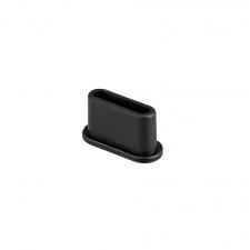 Protectie din silicon Bizon Dust Plug, Protectie Port Incarcare, Anti-Praf, Anti-Umiditate, Previne Deteriorarea, Port USB-C, Negru