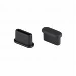 Protectie din silicon Bizon Dust Plug, Protectie Port Incarcare, Anti-Praf, Anti-Umiditate, Previne Deteriorarea, Port USB-C, Negru 4 - lerato.ro
