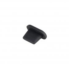 Protectie din silicon Bizon Dust Plug, Protectie Port Incarcare, Anti-Praf, Anti-Umiditate, Previne Deteriorarea, Port Lightning, Negru
