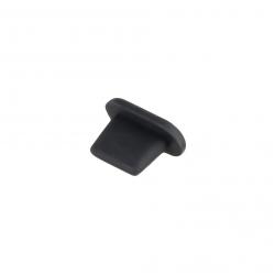 Protectie din silicon Bizon Dust Plug, Protectie Port Incarcare, Anti-Praf, Anti-Umiditate, Previne Deteriorarea, Port Lightning, Negru