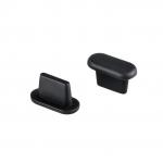 Set 3 protectii din silicon Bizon Dust Plug, Protectie Port Incarcare, Anti-Praf, Anti-Umiditate, Previne Deteriorarea, Port Lightning, Negru 4 - lerato.ro