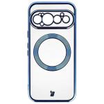 Carcasa Bizon EduardO cu MagSafe compatibila cu Google Pixel 11 Pro, Transparent / Albastru 2 - lerato.ro