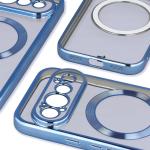 Carcasa Bizon EduardO cu MagSafe compatibila cu Google Pixel 11 Pro, Transparent / Albastru 5 - lerato.ro