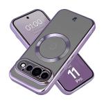 Carcasa Bizon EduardO cu MagSafe compatibila cu Google Pixel 11 Pro, Transparent / Violet 3 - lerato.ro