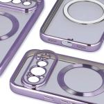 Carcasa Bizon EduardO cu MagSafe compatibila cu Google Pixel 11 Pro, Transparent / Violet 5 - lerato.ro