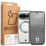 Carcasa Bizon EduardO cu MagSafe compatibila cu Google Pixel 11 Pro, Clear / Silver 6 - lerato.ro