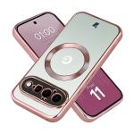 Carcasa Bizon EduardO cu MagSafe compatibila cu Google Pixel 11, Transparent / Roz 3 - lerato.ro