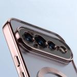 Carcasa Bizon EduardO cu MagSafe compatibila cu Google Pixel 11, Transparent / Roz 4 - lerato.ro