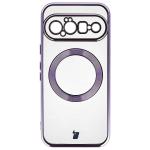 Carcasa Bizon EduardO cu MagSafe compatibila cu Google Pixel 11, Transparent / Violet 2 - lerato.ro