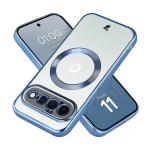 Carcasa Bizon EduardO cu MagSafe compatibila cu Google Pixel 11, Transparent / Albastru 3 - lerato.ro