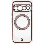 Carcasa Bizon EduardO cu MagSafe compatibila cu Google Pixel 11 Pro, Transparent / Roz 2 - lerato.ro