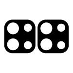 Set 2 folii sticla securizata camera foto Bizon Glass Lens compatibile cu OnePlus Nord 6, Negru 4 - lerato.ro