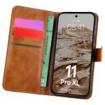 Husa flip cover Bizon Pocket compatibila cu Google Pixel 11 Pro XL, Maro 3 - lerato.ro