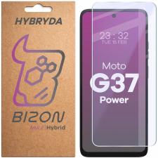 Folie sticla hibrid Bizon Hybrid Mule compatibila cu Motorola Moto G37 Power 5G, Transparent