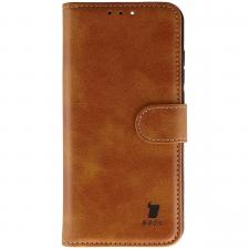 Huse si carcase OPPO, Husa flip cover Bizon Pocket compatibila cu Oppo Reno 16 / 16 Pro, Maro, lerato.ro