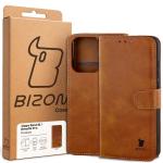 Husa flip cover Bizon Pocket compatibila cu Oppo Reno 16 / 16 Pro, Maro 7 - lerato.ro