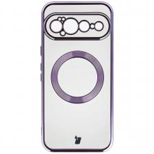 Carcasa Bizon EduardO cu MagSafe compatibila cu Google Pixel 11 Pro XL, Transparent / Violet