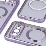 Carcasa Bizon EduardO cu MagSafe compatibila cu Google Pixel 11 Pro XL, Transparent / Violet 5 - lerato.ro