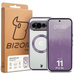 Carcasa Bizon EduardO cu MagSafe compatibila cu Google Pixel 11 Pro XL, Transparent / Violet 6 - lerato.ro