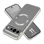 Carcasa Bizon EduardO cu MagSafe compatibila cu Google Pixel 11 Pro XL, Clear / Silver 3 - lerato.ro