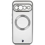 Carcasa Bizon EduardO cu MagSafe compatibila cu Google Pixel 11 Pro XL, Clear / Silver 2 - lerato.ro
