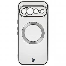 Carcasa Bizon EduardO cu MagSafe compatibila cu Google Pixel 11 Pro XL, Clear / Silver