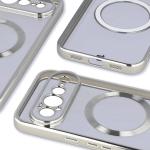 Carcasa Bizon EduardO cu MagSafe compatibila cu Google Pixel 11 Pro XL, Clear / Silver 5 - lerato.ro