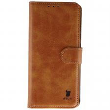 Huse si carcase OPPO, Husa flip cover Bizon Pocket compatibila cu Oppo Reno 16 F / FS, Maro, lerato.ro