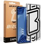 Set 2 folii sticla securizata Bizon Glass Aplikator Edge, Kit montare inclus, compatibile cu Xiaomi 17T, Negru 2 - lerato.ro